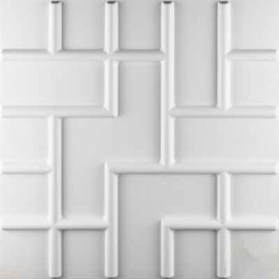 Kare Shape 3D PVC Duvar Panelleri Boyut 500 * 500mm / 300 * 300mm / Özelleştirilmiş