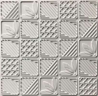 DIY Geometrik 3D PVC Duvar Panelleri Yıkanabilir Çevre Dostu Derinlik 0.1 Santimetre