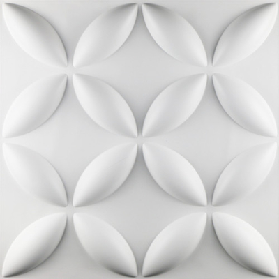 Yanmaz 3D PVC Cephe Panelleri / 3D Cephe Panelleri Normalde Mat Beyaz